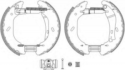 HELLA PAGID 8db355005071 -  Комплект тормозных колодок